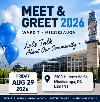 Meet & Greet 2026 event poster — August 29, 2500 Hurontario St, Mississauga